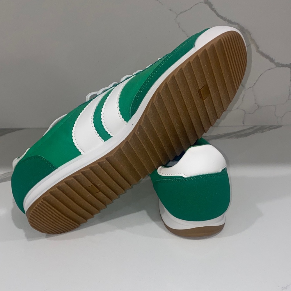 Madden Girl Vibrant Green and‎ White Sneakers - NWOT - Picture 4 of 6